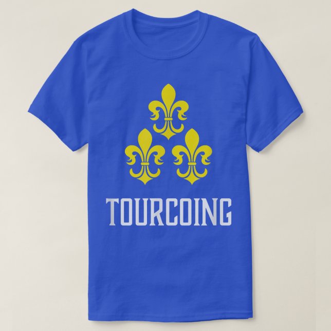 Tourcoing, France - French Fleur de Lis T-Shirt (Design Front)