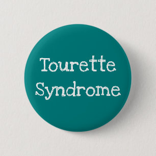 Tourette Syndrome Teal  2 Inch Round Button