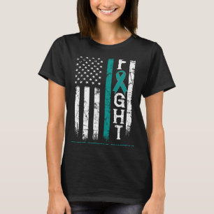 Tourette Syndrome Warrior US Flag T-Shirt