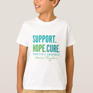 tourette's support Custom name Kids T-Shirt