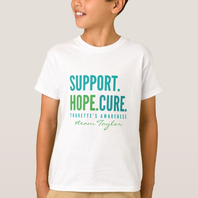 tourette's support Custom name Kids T-Shirt (Front)