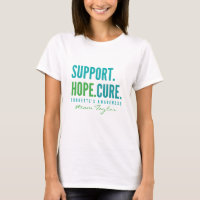 tourette's support Custom name Womens T-Shirt