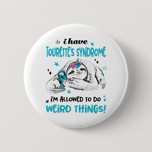 Tourette's Syndrome Awareness Month Ribbon Gifts 2 Inch Round Button
