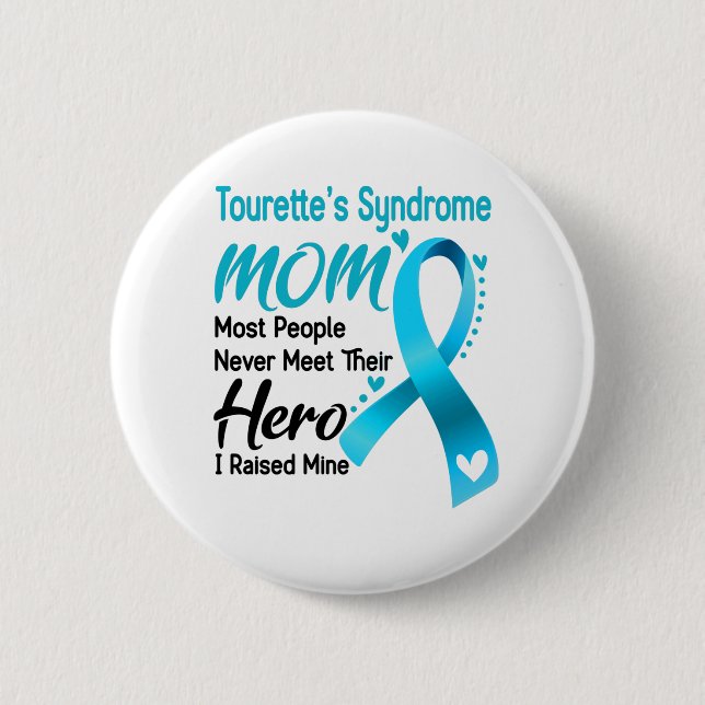 Tourette's Syndrome Awareness Month Ribbon Gifts 2 Inch Round Button (Front)