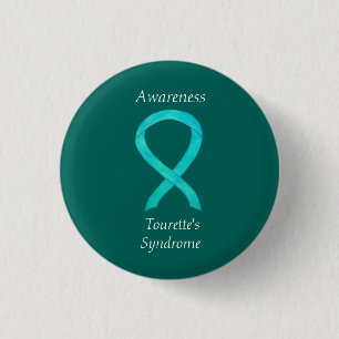 Tourette's Syndrome Awareness Ribbon Custom Pin