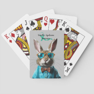 Tourette's Syndrome Custom Playing Cards Rabbit