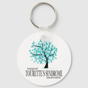 Tourette's Syndrome Tree Keychain