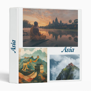 Touring Asia Family Photo Album 3 Ring Binder