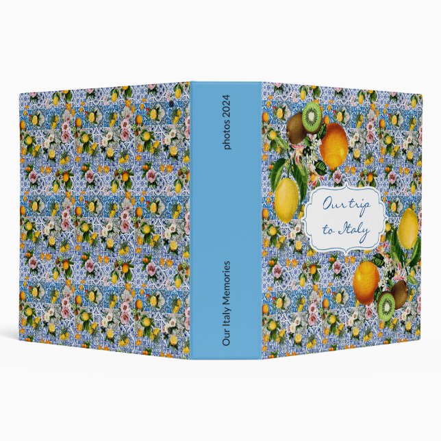 Touring Italy Photo Album Book Binder (Background)