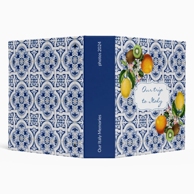 Touring Italy Photo Album Book Binder (Background)