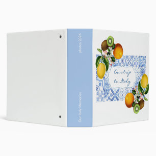 Touring Italy Photo Album Book Binder