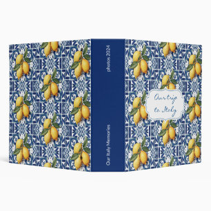 Touring Italy Photo Album Book Binder