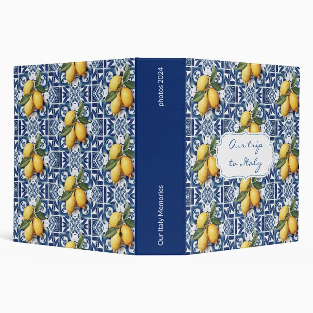 Touring Italy Photo Album Book Binder (Background)