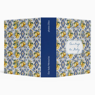 Touring Italy Photo Album Book Binder