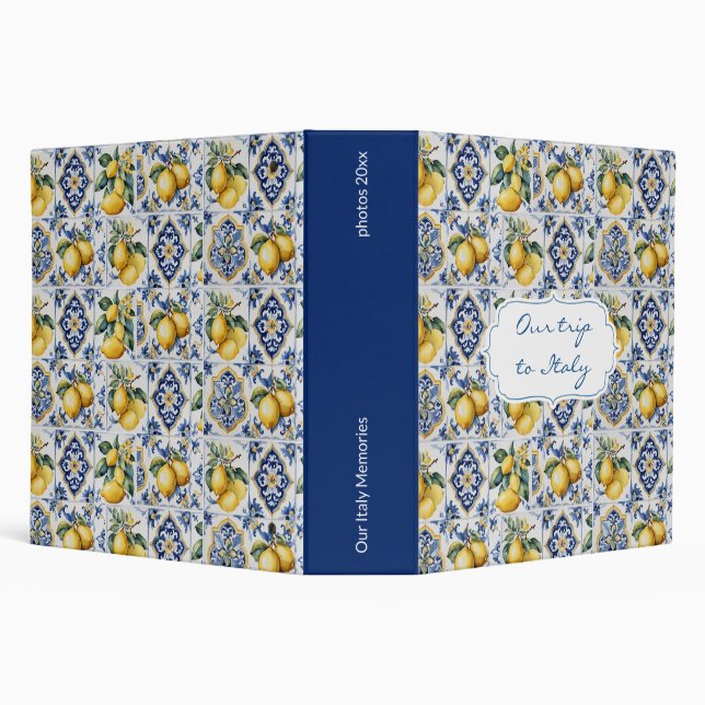 Touring Italy Photo Album Book Binder (Background)
