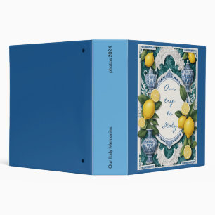 Touring Italy Photo Album Book Binder