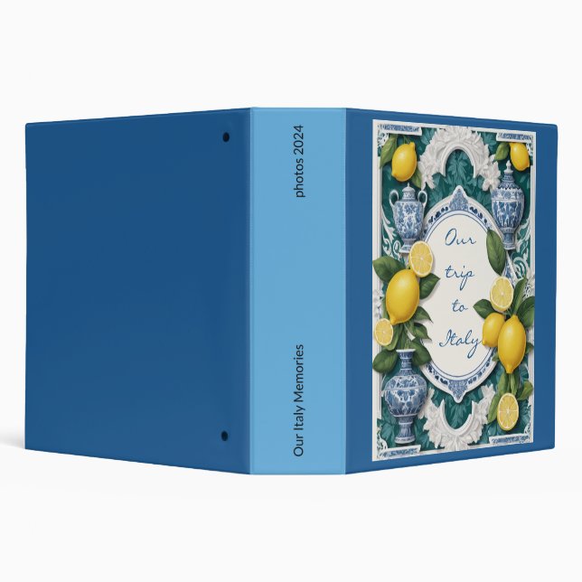 Touring Italy Photo Album Book Binder (Background)