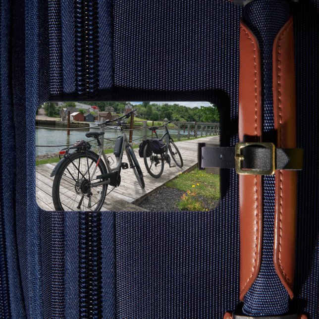 Touring on Bicycles Luggage Tag (Front Insitu 4)