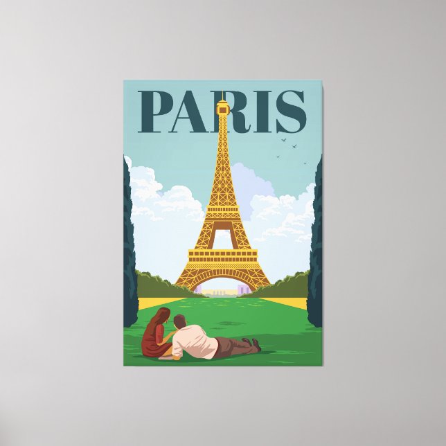 Tourism Paris Canvas Print (Front)