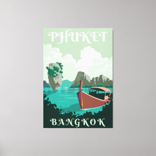 Tourism Phuket Bangkok Canvas Print