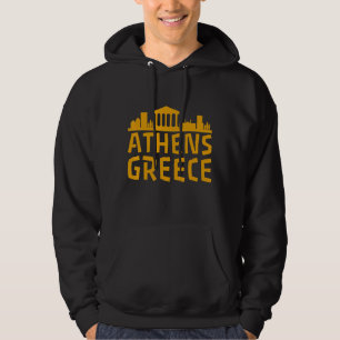 Tourist Attractions Building City Town Greek Greec Hoodie