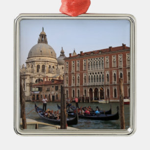 Tourist in Gondolas from San Maria Del Giglio Metal Ornament