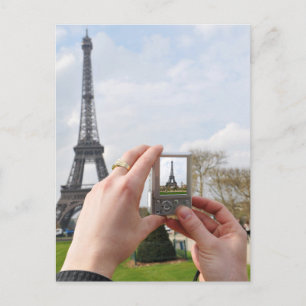 Tourist in Paris Postcard
