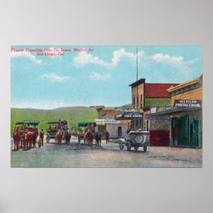 Tourists Departing for Tijuana Scene Poster