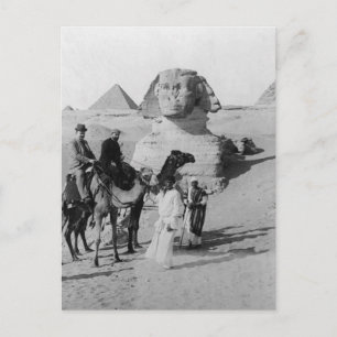 Tourists Travelling by Sphinx Postcard