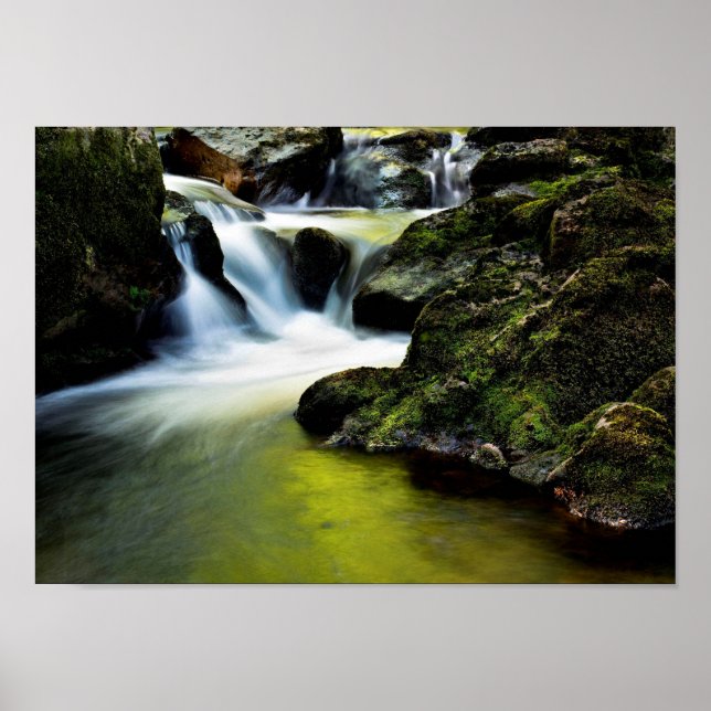 Tourmakeady Waterfall in County Mayo, Ireland Poster (Front)