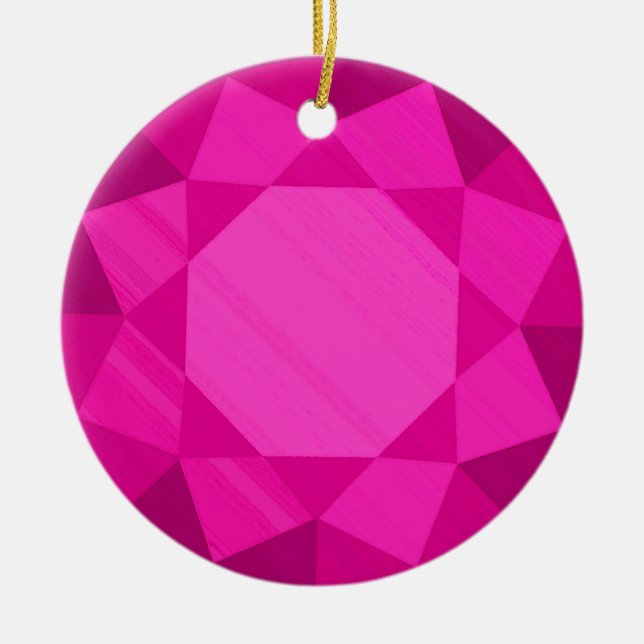 Tourmaline Gemstone / Jewel Graphic Image  Ceramic Ornament (Front)