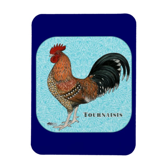 Tournaisis Rooster Magnet (Vertical)