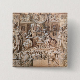 Tournament 2 Inch Square Button