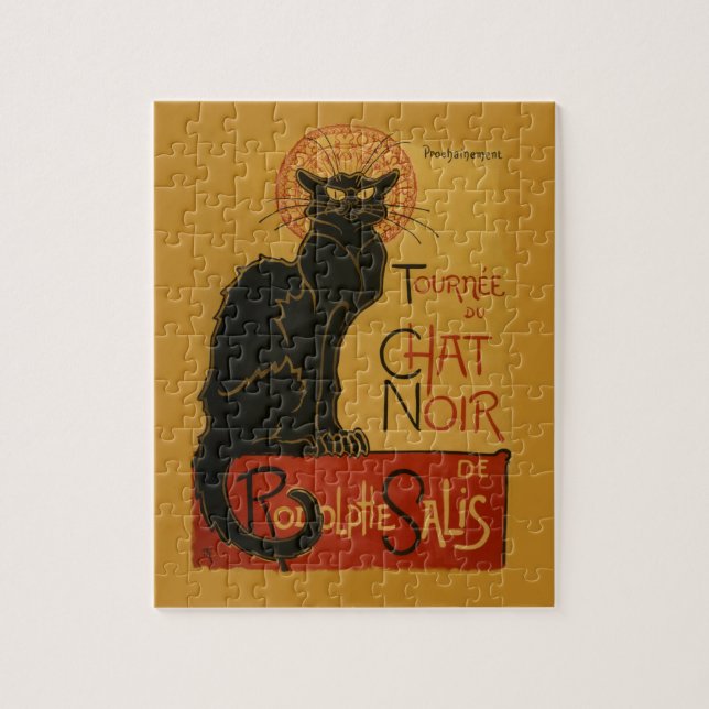 Tournee de Chat Noir Black Cat Jigsaw Puzzle (Vertical)