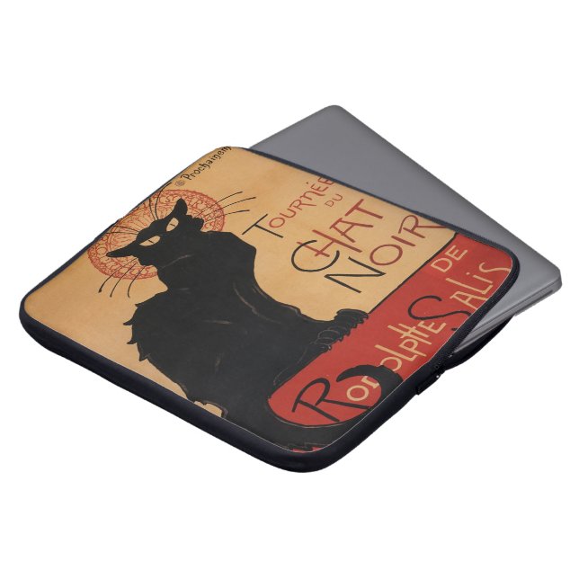 Tournée du Chat Noir, Théophile Steinlen Laptop Sleeve (Front Top)