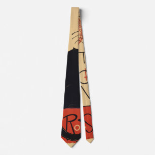Tournee du Chat Noir Vintage Black Cat Art Nouveau Tie