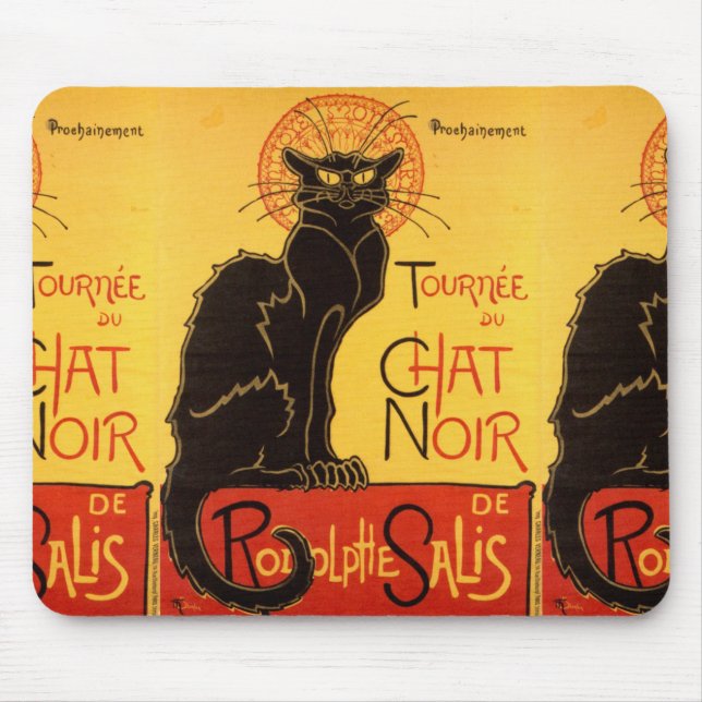 Tournée du Chat Noir - Vintage Poster Mouse Pad (Front)