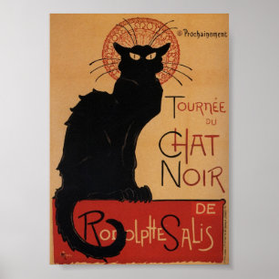 Tournee du conversation noir affiche publicitaire 