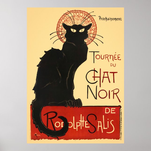 Tournée du Conversation Noir France Poster vintage (Devant)