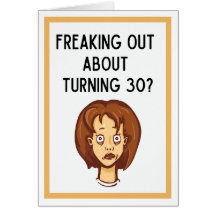 Tourner 30 Carte Anniversaire N'ayez pas peur !