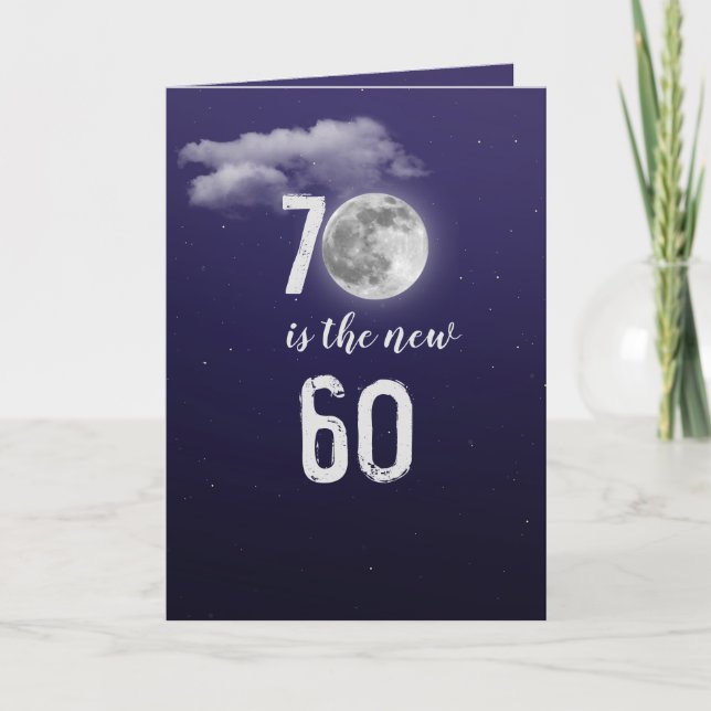 Tourner 70 ans carte ciel (Devant)
