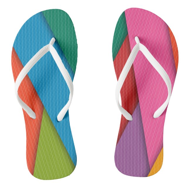 Tourner les tongs Triangles colorés (Semelle)