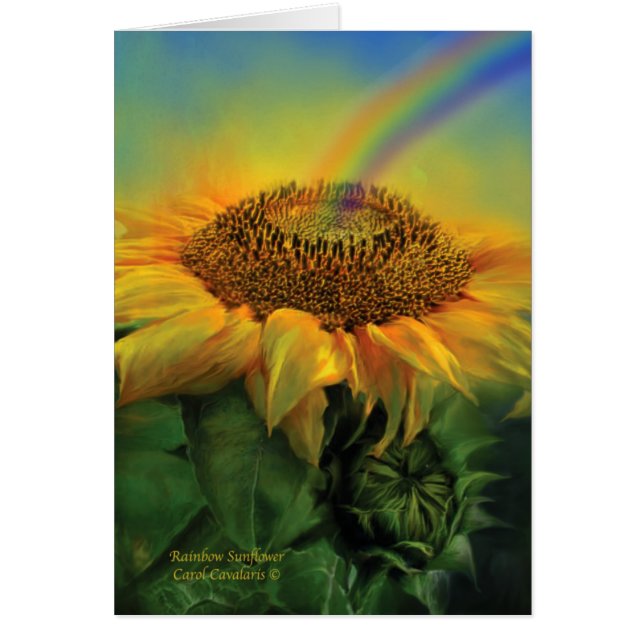 Tournesol ArtCard d'arc-en-ciel (Devant)