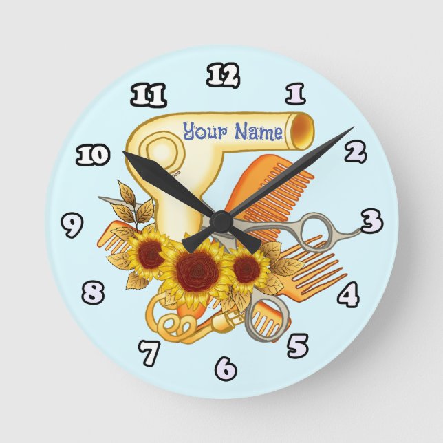 Tournesol Beauté Parlor horloge esthéticienne (Recto)