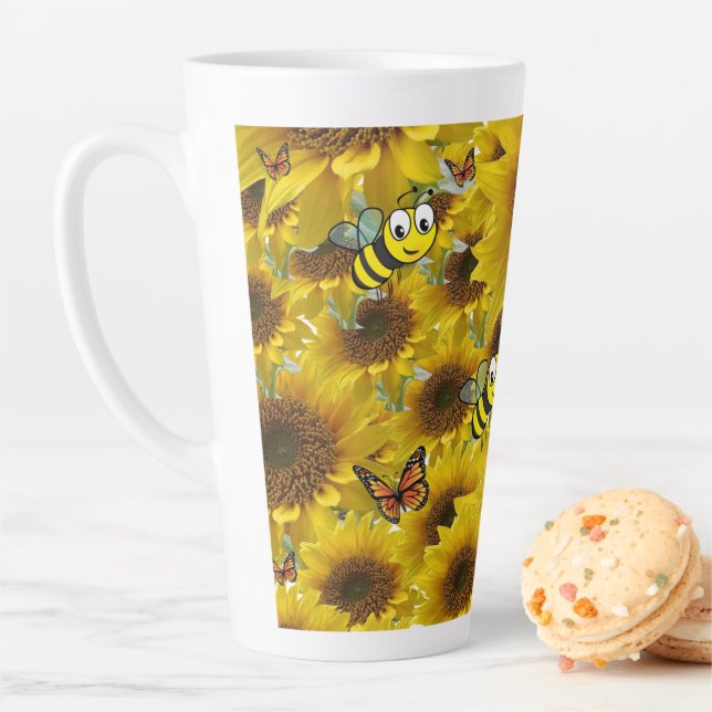 Tournesol Bumblebee Latte Mug (En situation)