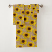 Tournesol de toile de jute de pays