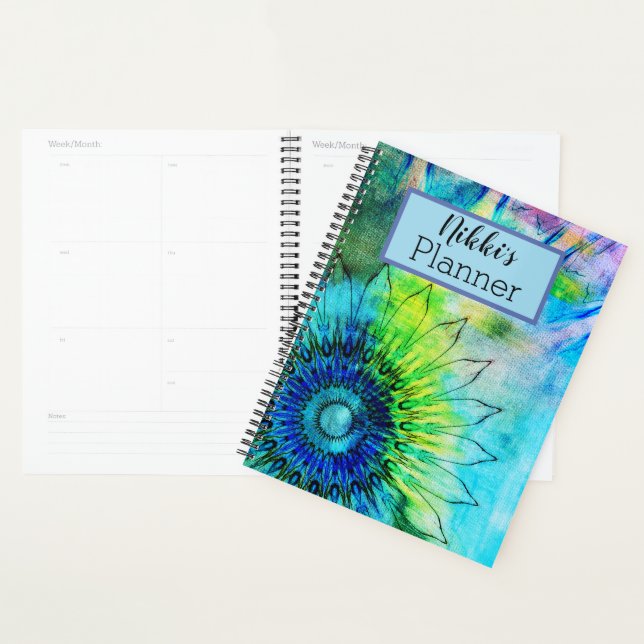 Tournesol d'encre de néon personnalisé (Devant avec enveloppe)