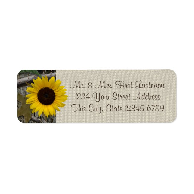 Tournesol des bois et Burlap (Devant)