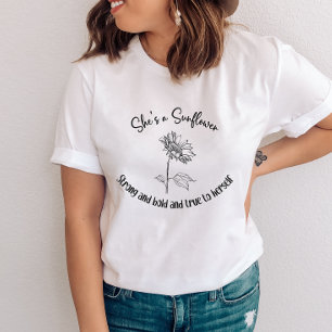 Tournesol Encourageant Citation T-shirt