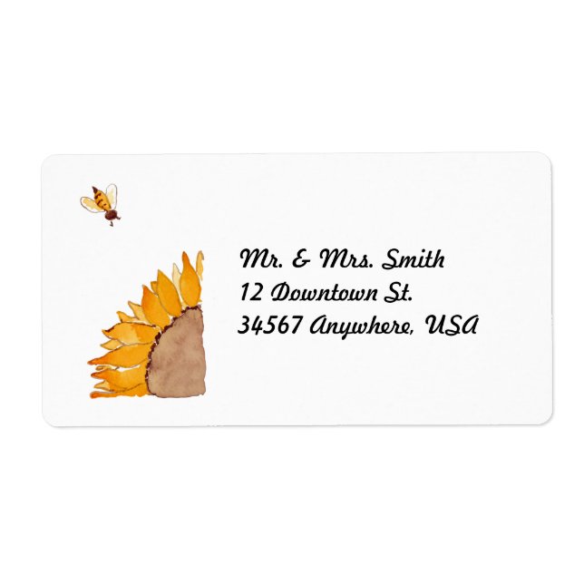 Tournesol et abeille (Devant)